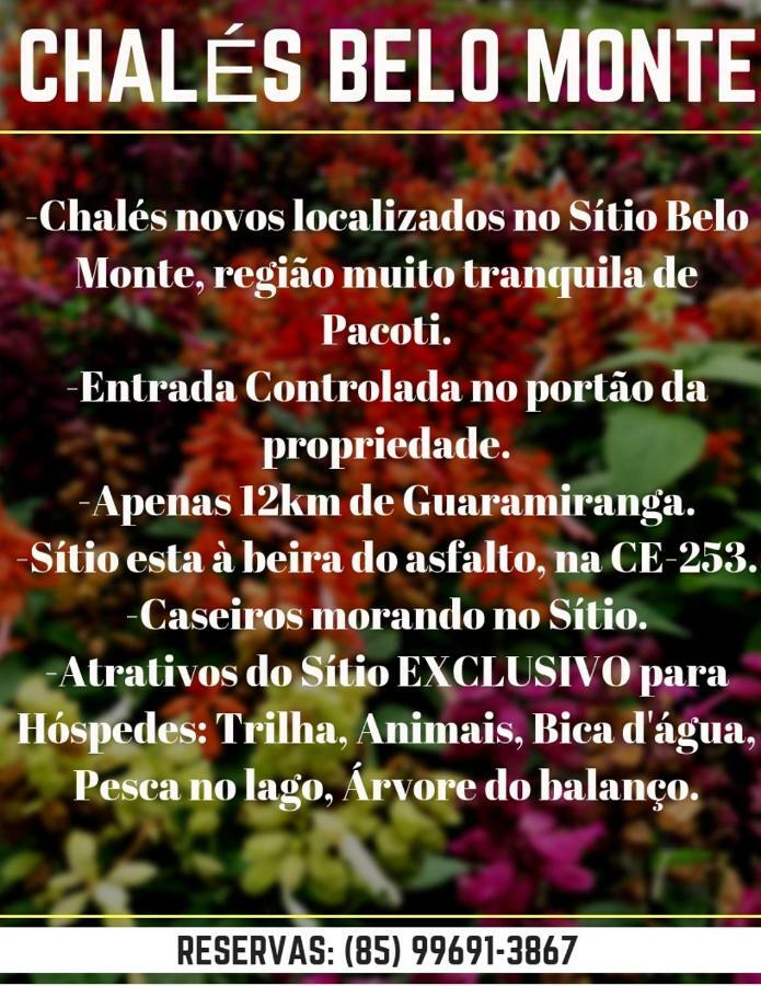 Chale Suico - Chales Belo Monte - Sitio Belo Monte Pacoti Dış mekan fotoğraf